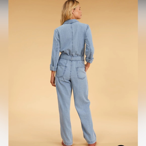Salty Blonde Sunday Uniform Long Sleeve Jumpsuit - Picture 3 of 5